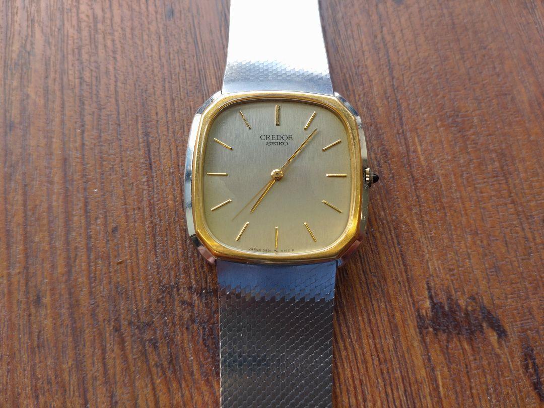 ソ*ラ様 SEIKO CREDOR セイコー クレドール メンズ 腕時計 電池交