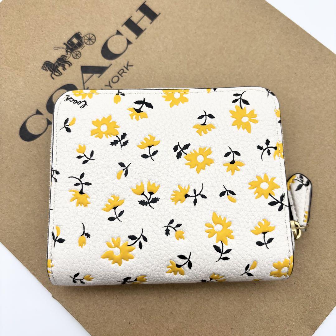 【COACH☆新品】ビルフォールド ウォレット・フローラル プリント！花柄！