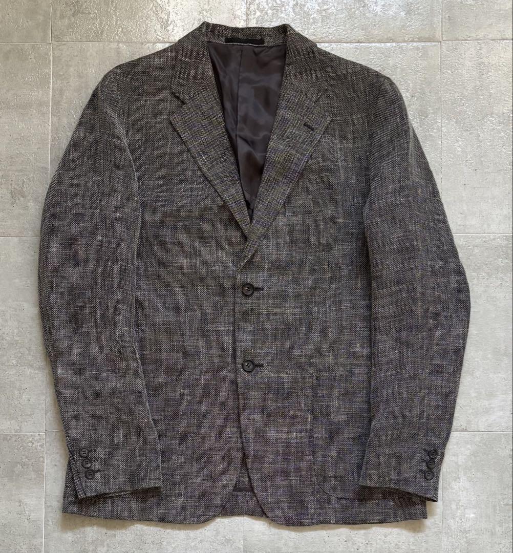 ISSEY MIYAKE イッセイミヤケ　テーラードジャケット　リネン　グレー