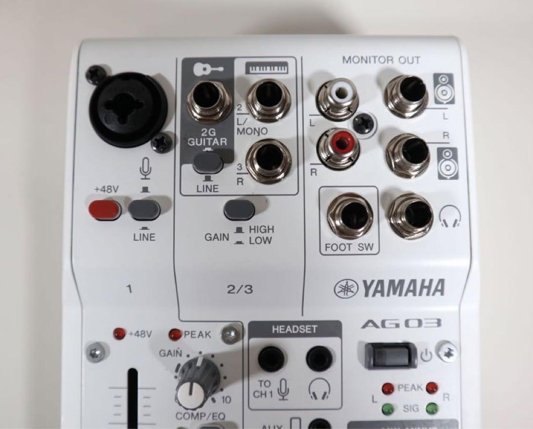 YAMAHA AG03 MK2ミキサー USB オーディオインターフェイス YAMAHA AG03 MK2ミキサー USB オーディオインターフェイス
