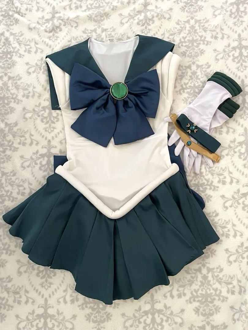 セーラームーン セーラーネプチューン 海王みちる 衣装＋ウィッグ S
