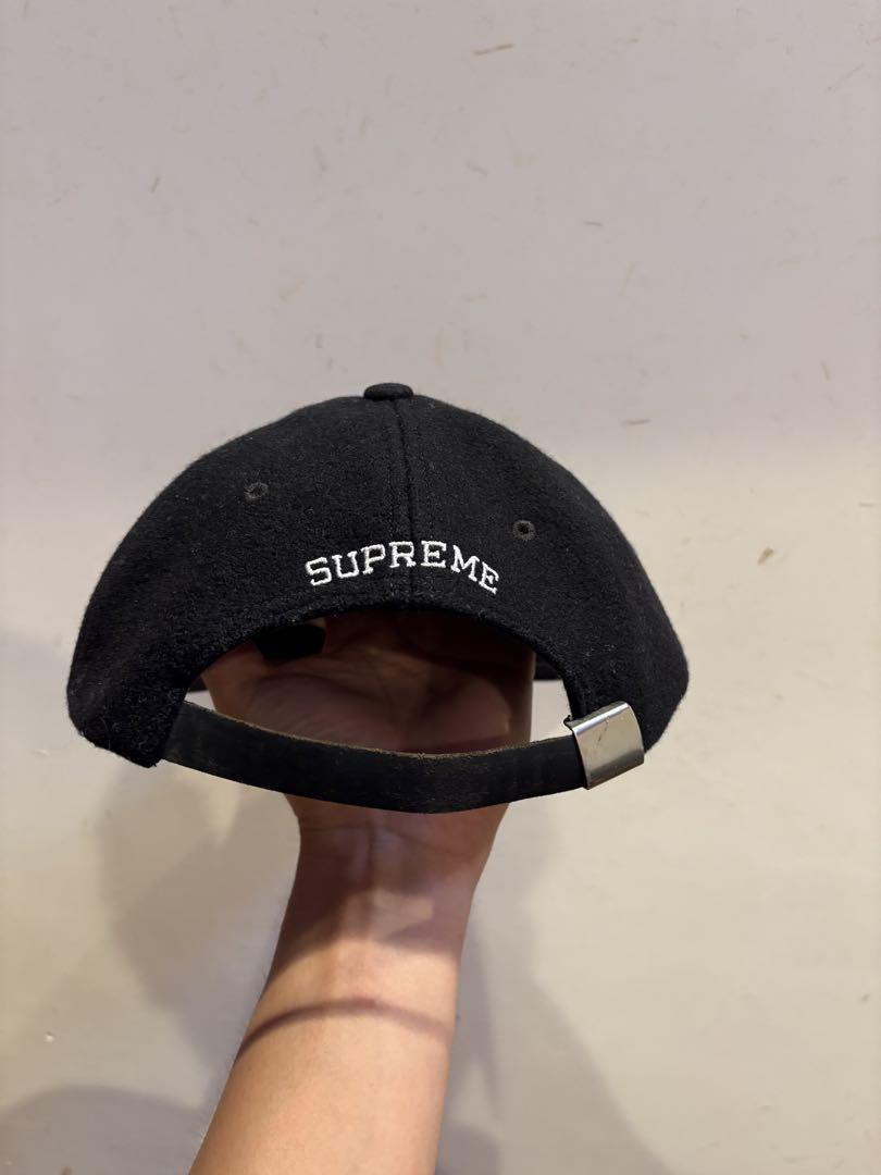 supreme シュプリーム キャップ Sロゴ スエード ブラック 6