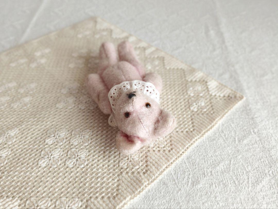 * vintage bear ❀ イチゴみるく色の 可愛い クマちゃん