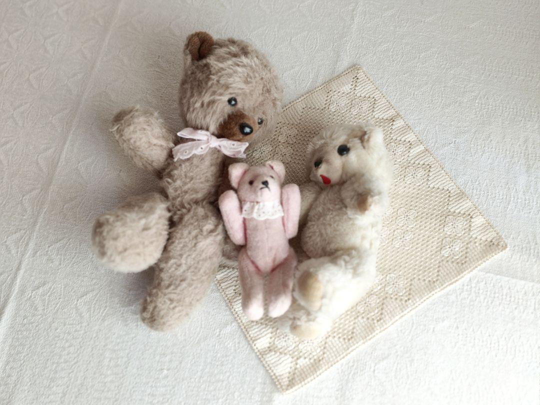 * vintage bear ❀ イチゴみるく色の 可愛い クマちゃん