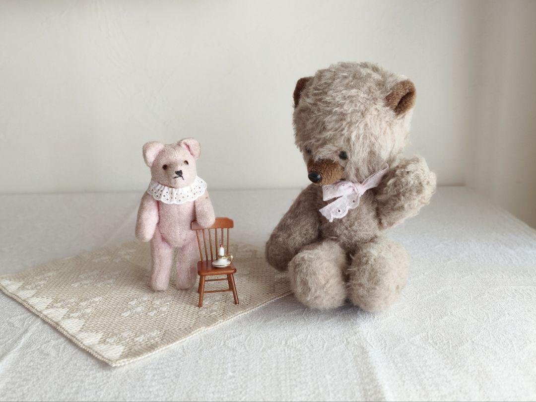 * vintage bear ❀ イチゴみるく色の 可愛い クマちゃん