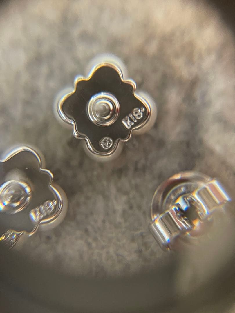 MIKIMOTO ミキモト ベビーパール ピアス K18WG