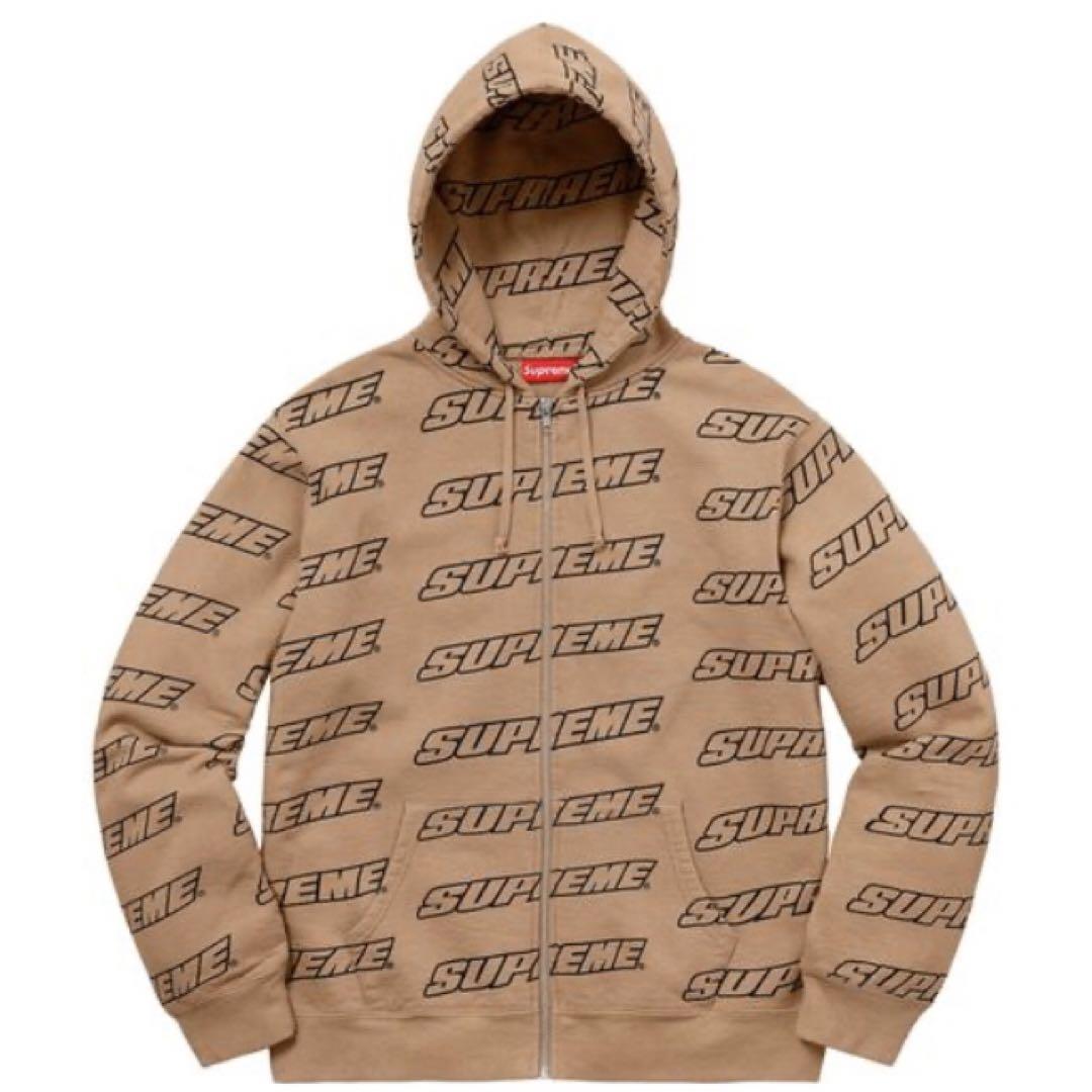 【完売品】シュプリーム　木村拓哉着用　総柄 Zip Up Hoodie