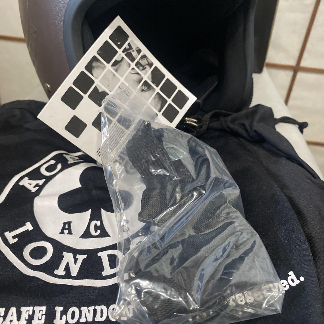 TAKEさんACE CAFE LONDON ブラウン ジェットヘルメット TAKEさんACE CAFE LONDON ブラウン ジェットヘルメット - メルカリ