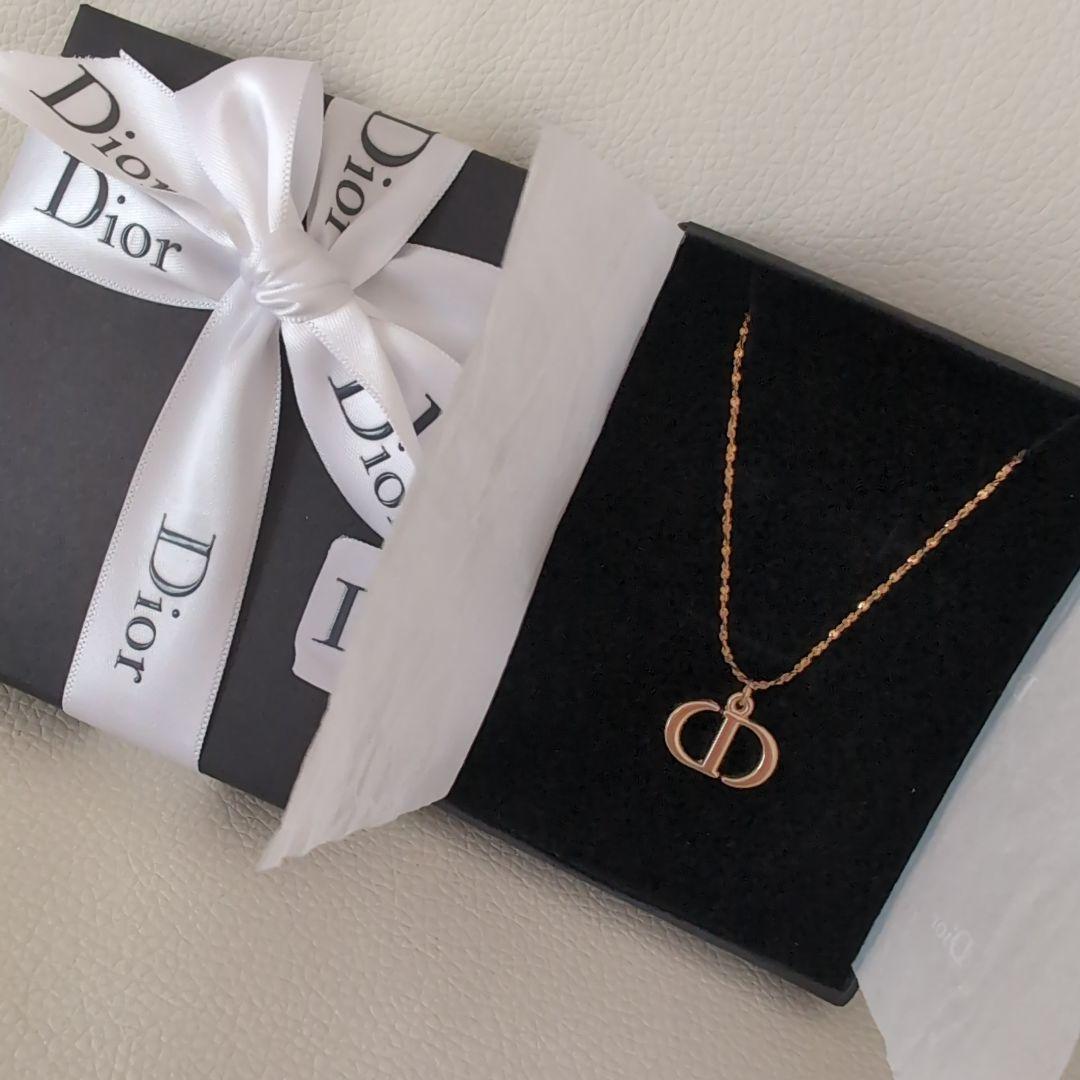 DIOR♡ディオール♡ロゴチャーム♡ネックレス - メルカリ