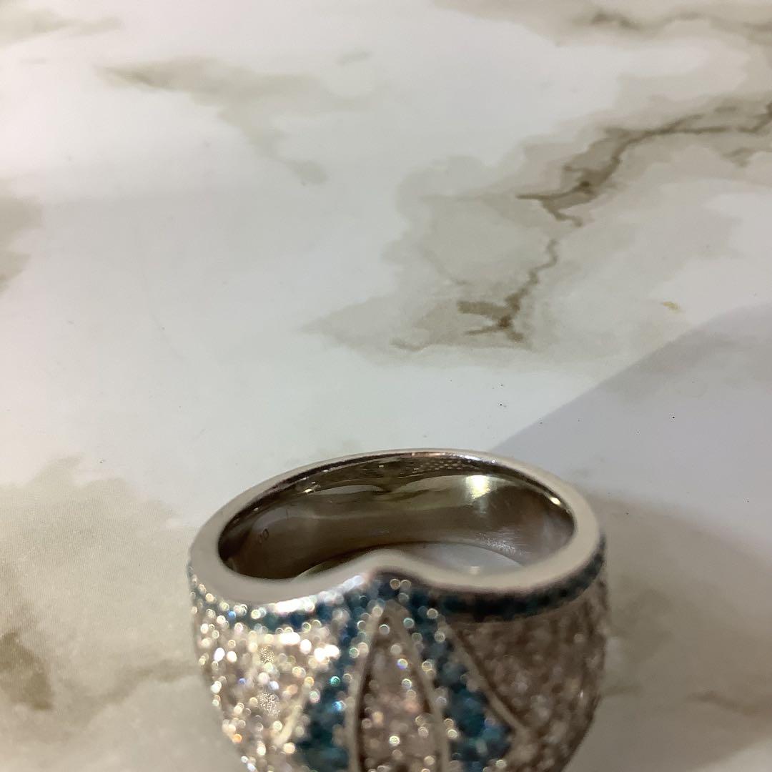 レア　ブルーダイヤ　1.71ct 鑑定書　pt900 17号　指輪　リング