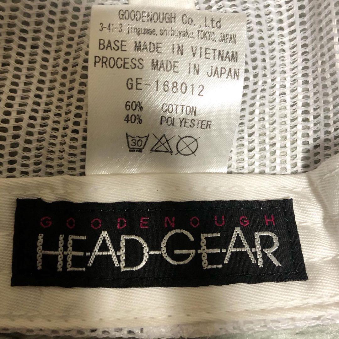 極美品❗️GOODENOUGH グッドイナフ GE ロゴ メッシュキャップ 白