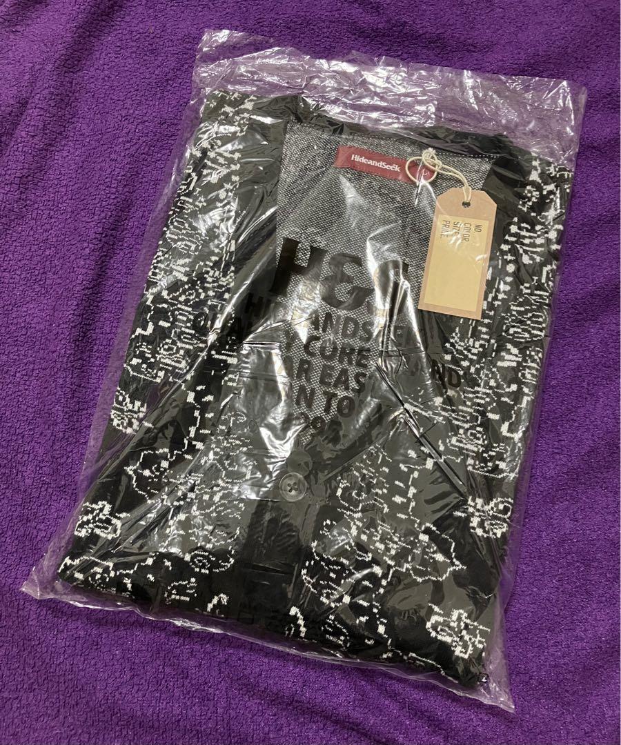 キムタク着用HIDEANDSEEK Bandana Cardigan L 黒 キムタク着用HIDEANDSEEK Bandana Cardigan L 黒