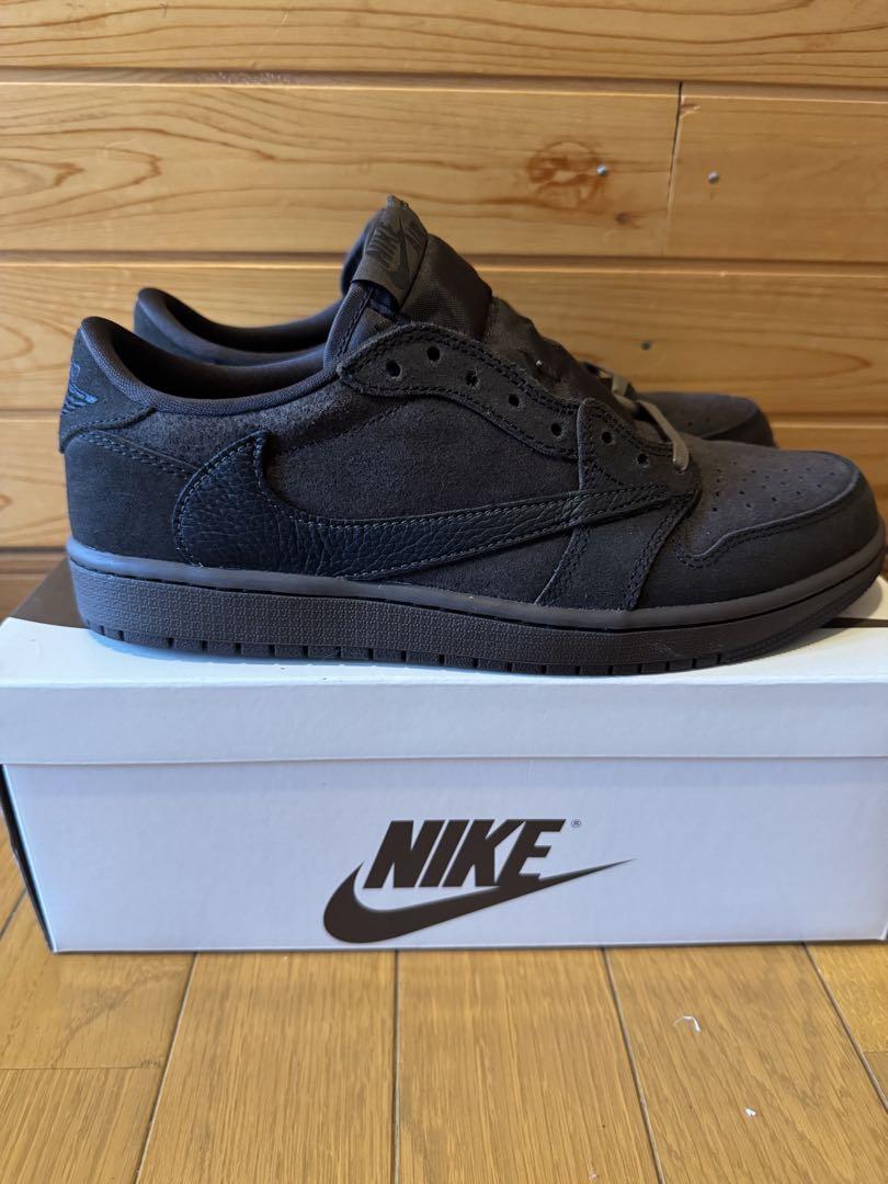 Travis Scott × NIKE AJ1 Low Velvet Brown