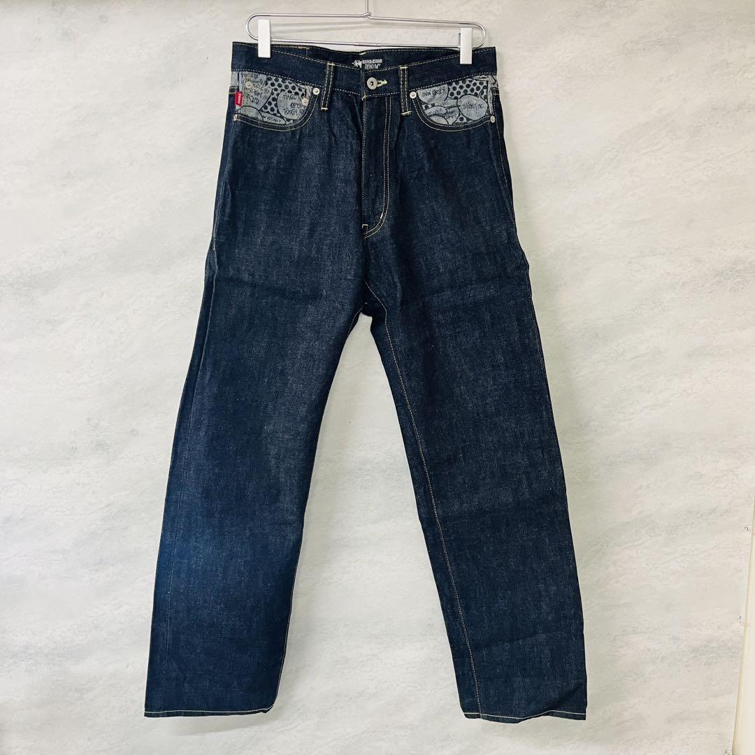 STUSSY ステューシー デニム ストレート ジーンズ リジッド 30