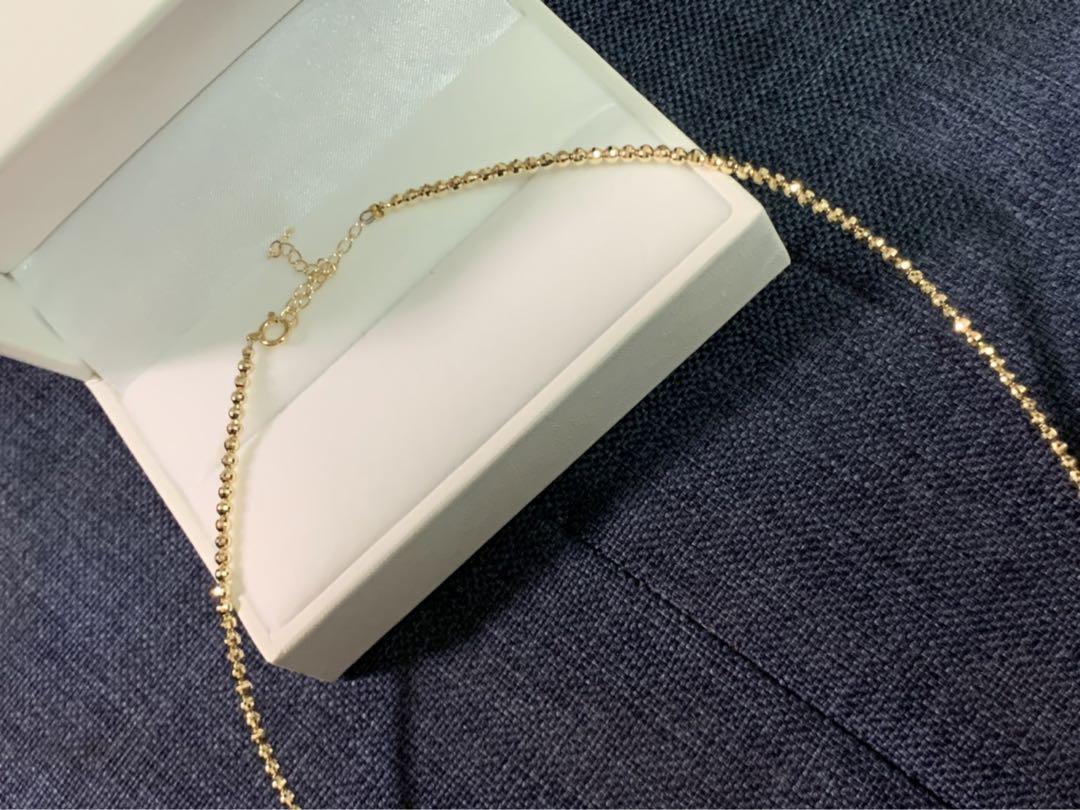 k18 18金 ミラーボール　キラキラ　ネックレス