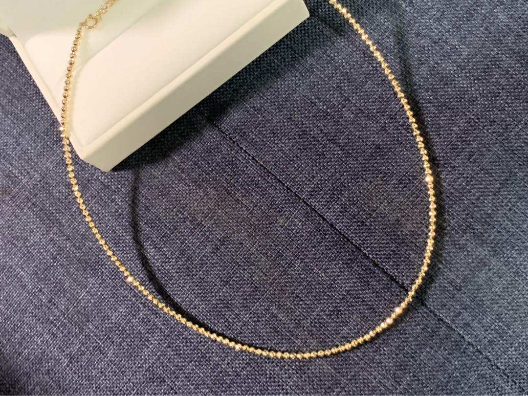 k18 18金 ミラーボール　キラキラ　ネックレス