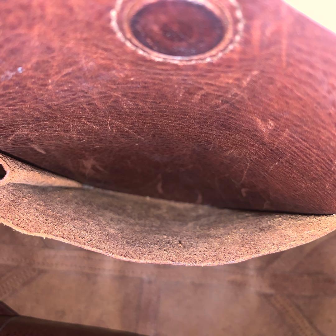 ゲンテン エターデ トスカ トートバッグ 2way レザー 工具ロゴ ブラウン ゲンテン エターデ トスカ トートバッグ 2way レザー 工具ロゴ ブラウン