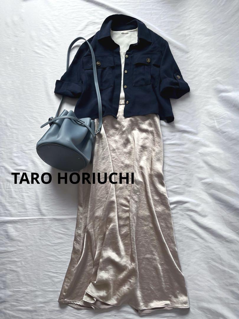 TARO HORIUCHI サファリシャツ　ブラウス　半袖　タロウホリウチ TARO HORIUCHI サファリシャツ ブラウス 半袖 タロウホリウチ