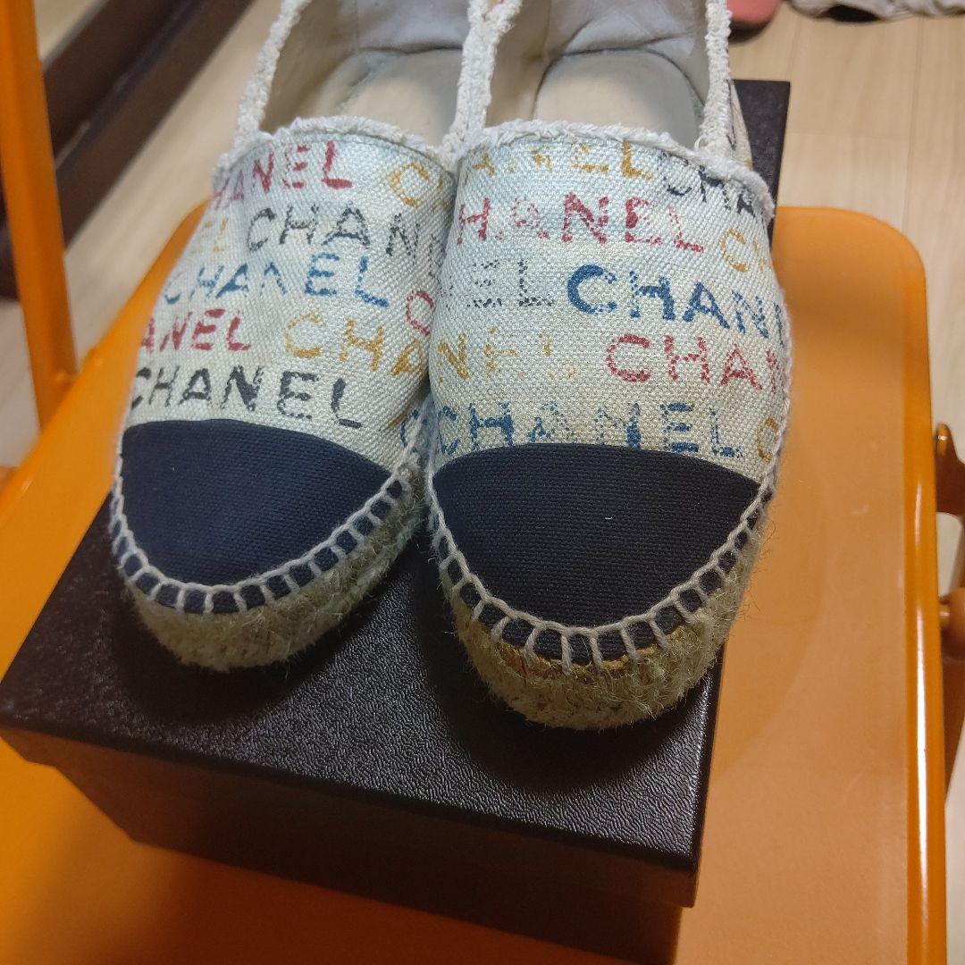 期間限定セール!CHANELエスパドリーユ キャンパスダメージ加工 売れ筋