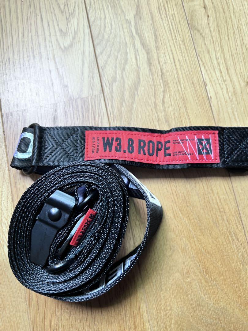 nullpixel W3.8 ROPE レッド×ブラック、開封済み未使用品