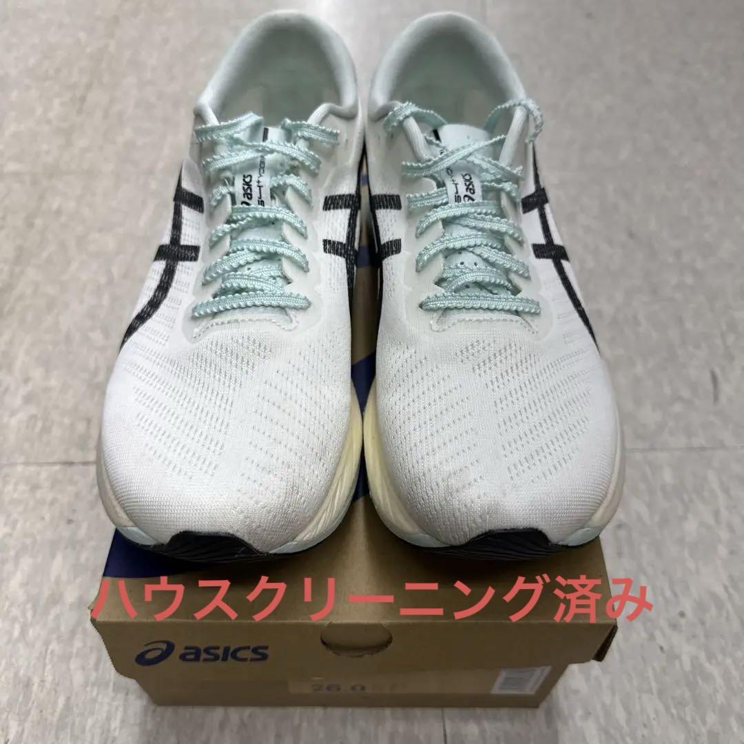 asics s4+YOGIRI FF Turbo+ ランニングシューズ ホワイト