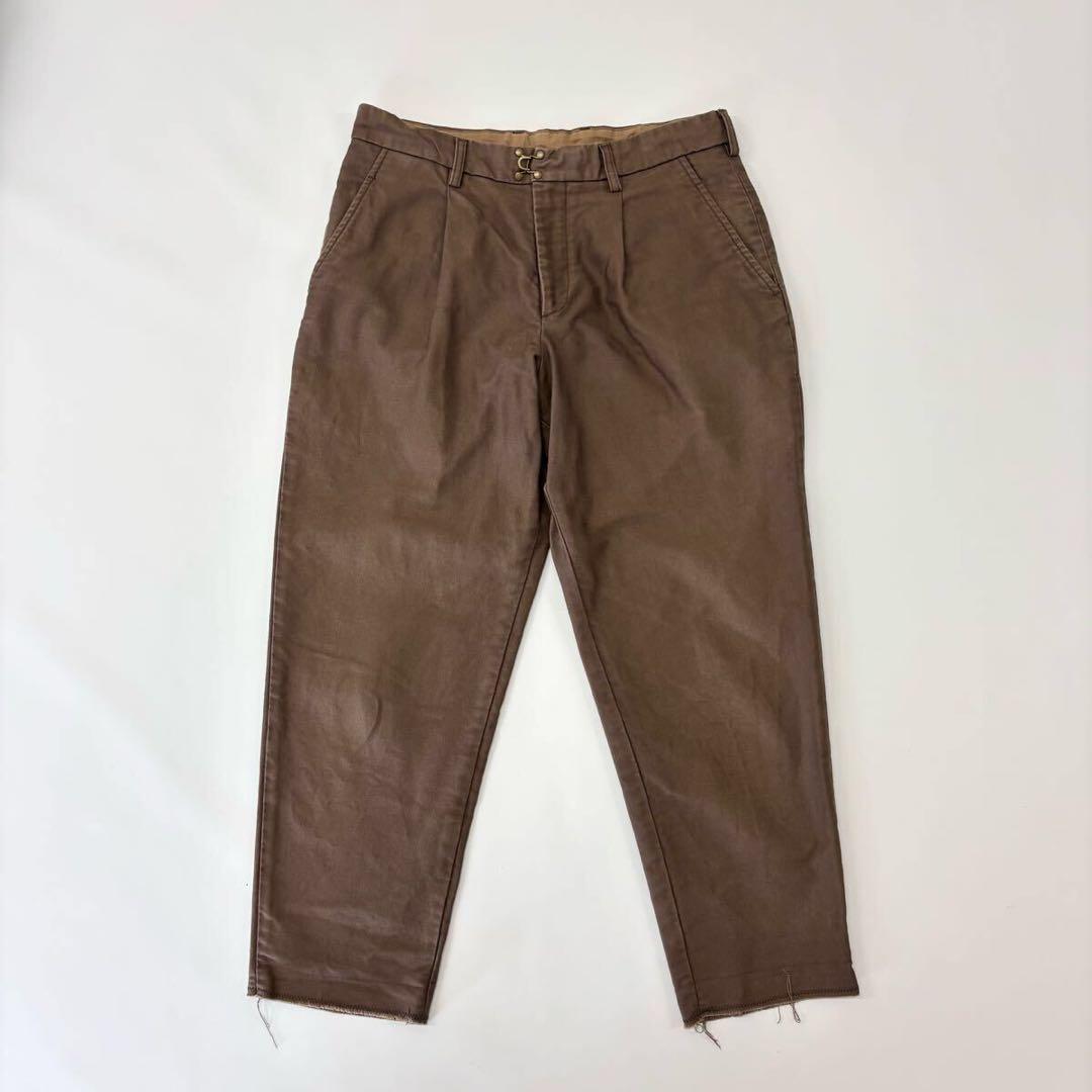 kolor カラー クロップド パンツ 日本製 ブラウン 系 サイズ 2
