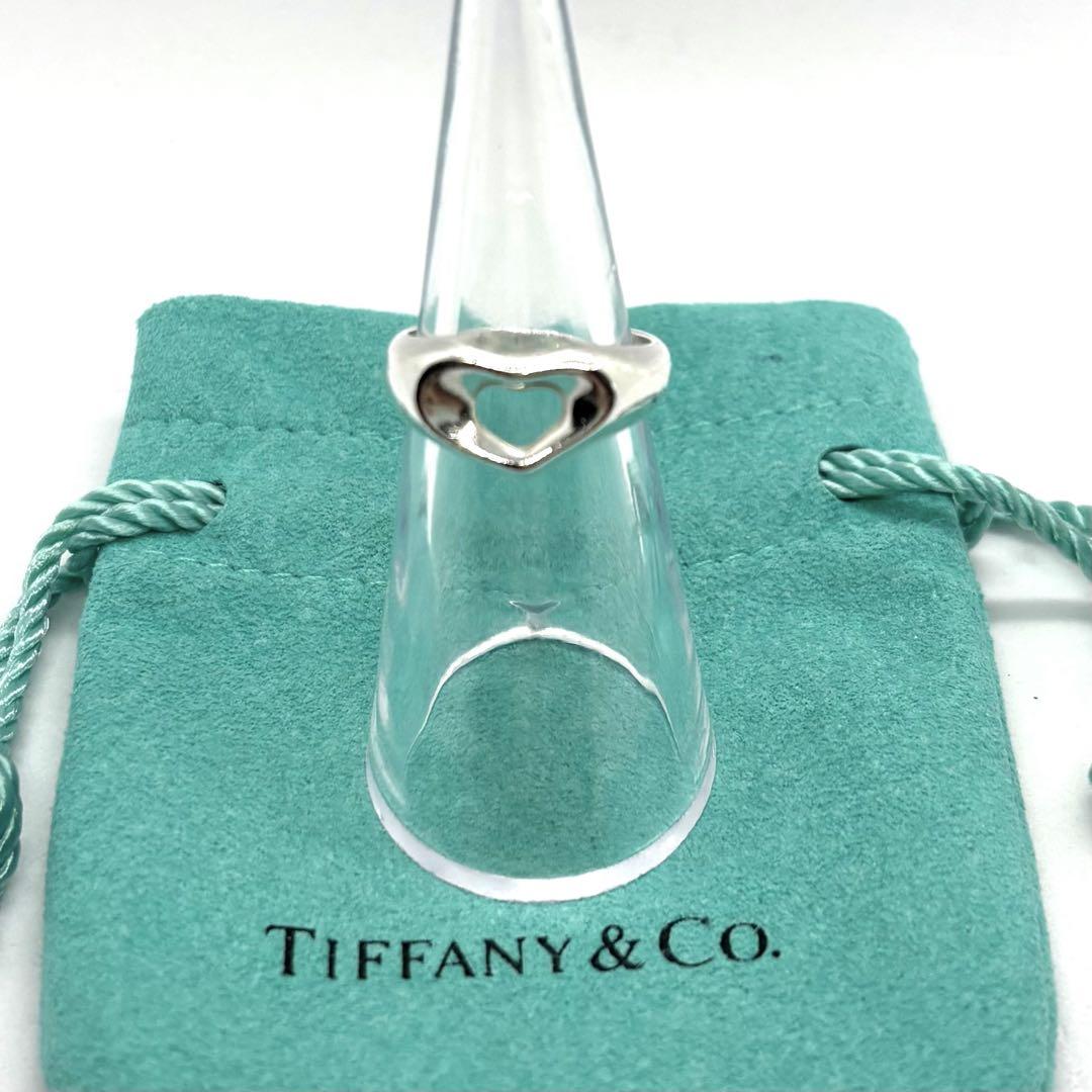 TIFFANY&CO. オープンハートリング　9号 エルサプレッティ　シルバー