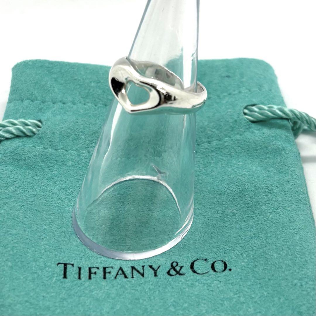 TIFFANY&CO. オープンハートリング　9号 エルサプレッティ　シルバー
