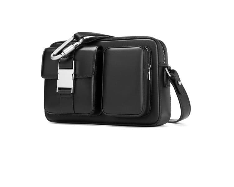 黑田矢衛YADAMUI レザー ブラック ショルダーバッグ