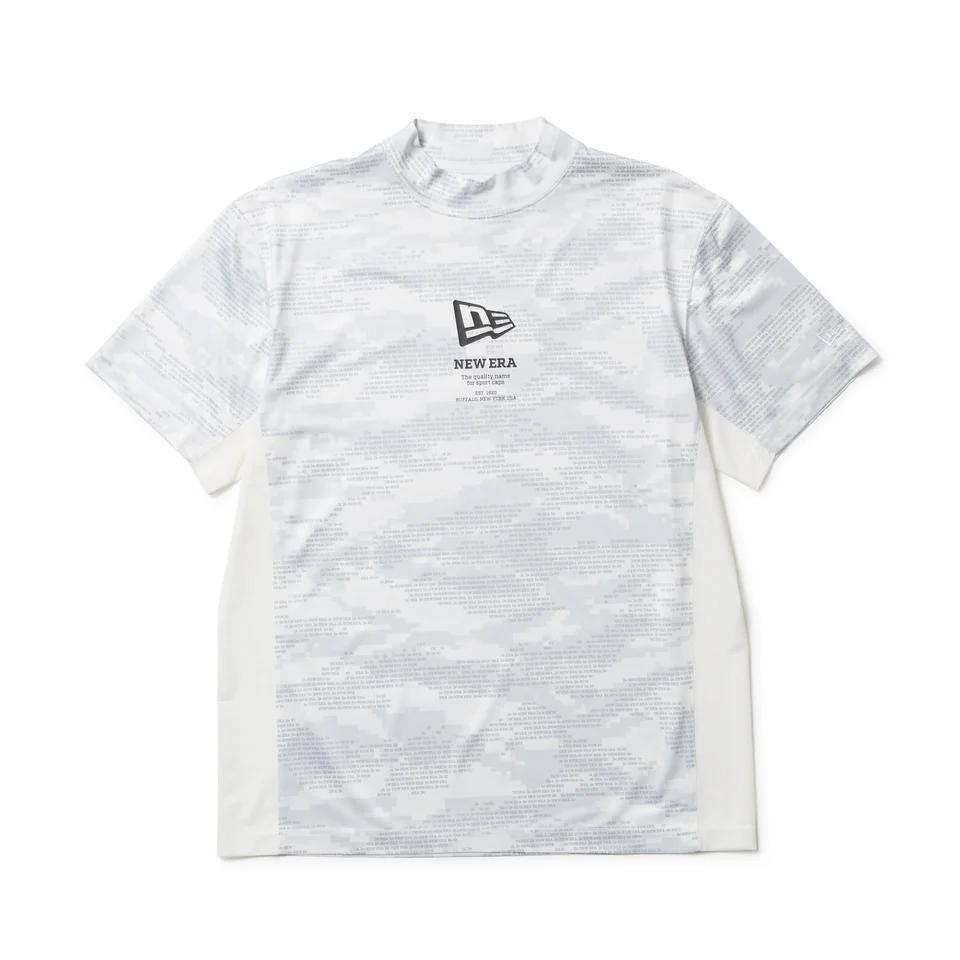 NEWERA GOLF モックネック 鹿の子 Camo ホワイト　Lサイズ