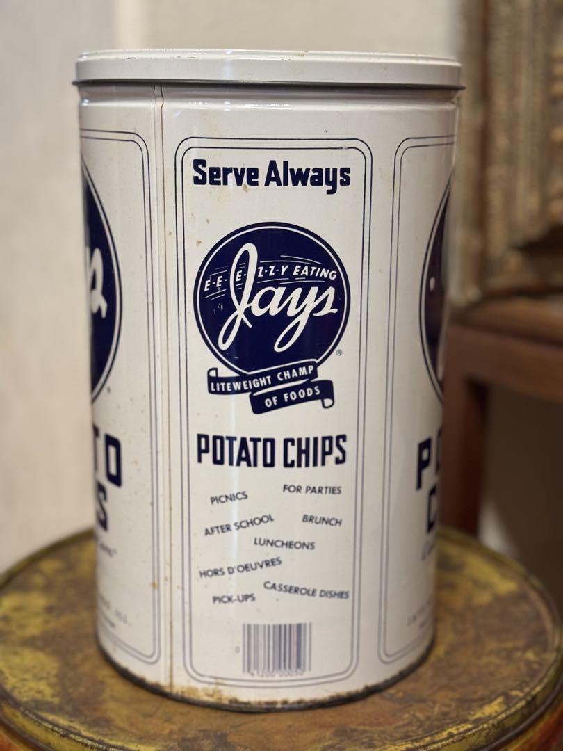 アンティーク缶　ヴィンテージ缶 ⑦ POTATO CHIPS