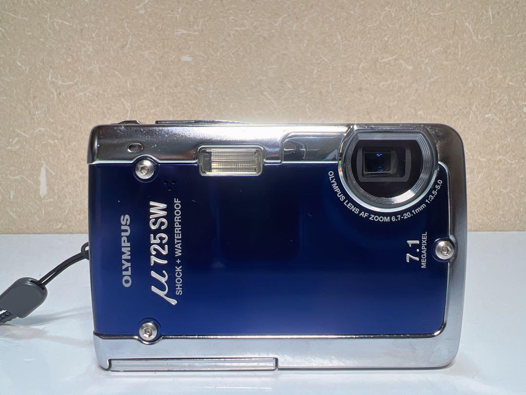 【撮影動作OK】【箱あり】デジタルカメラ　OLYMPUS　μ725SW オリンパス ニュースリリース： 水深5mまでの水中撮影と落下衝撃
