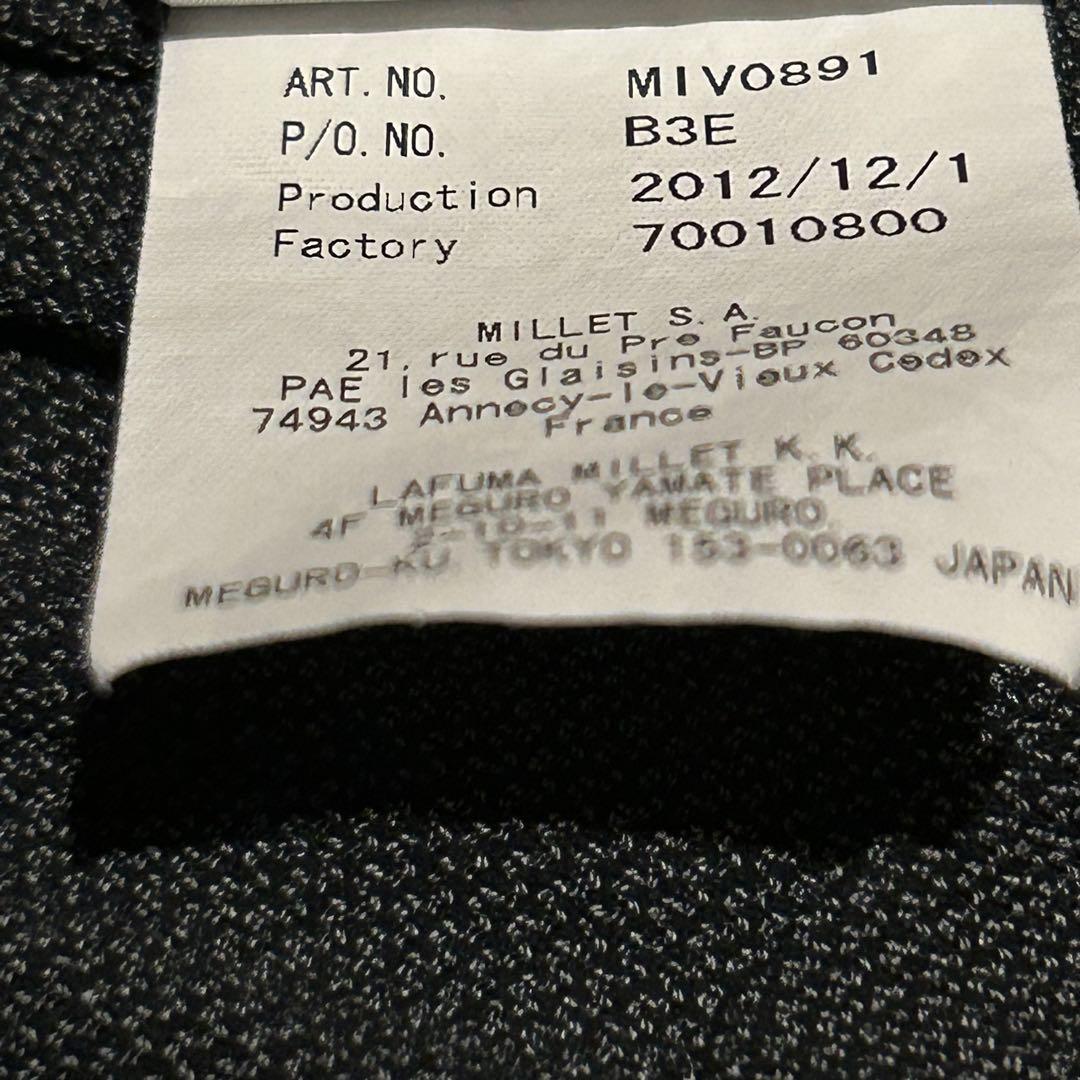 希少 MILLET ミレー Tシャツ M ブラック