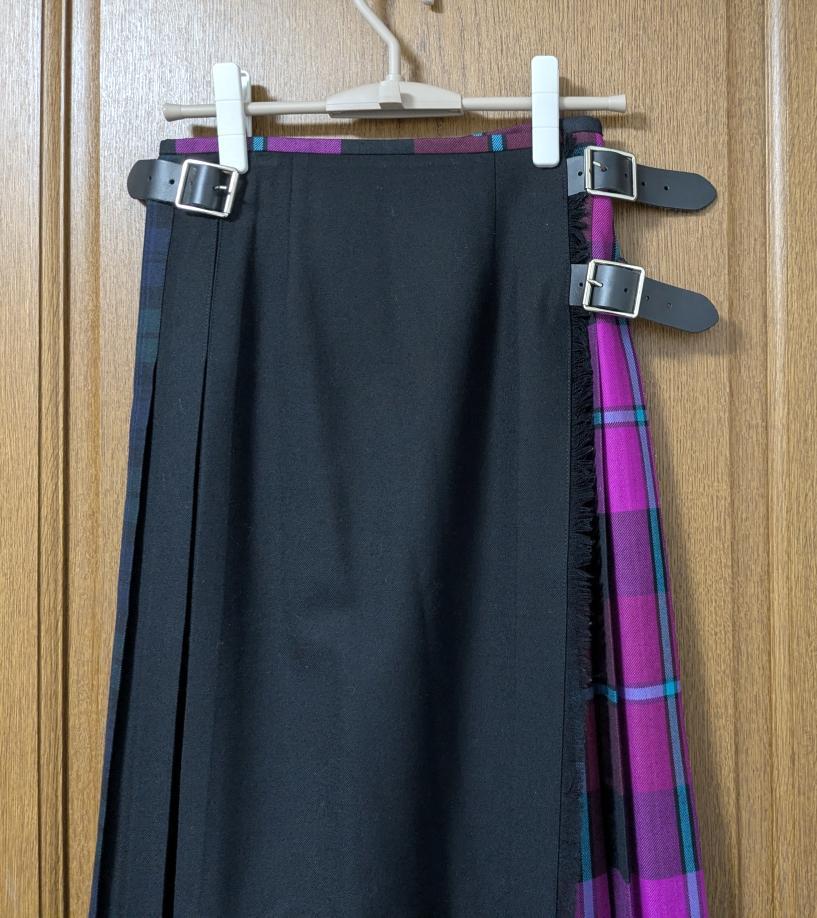 美品 O'NEIL of DUBLIN パッチワーク プリーツスカート
