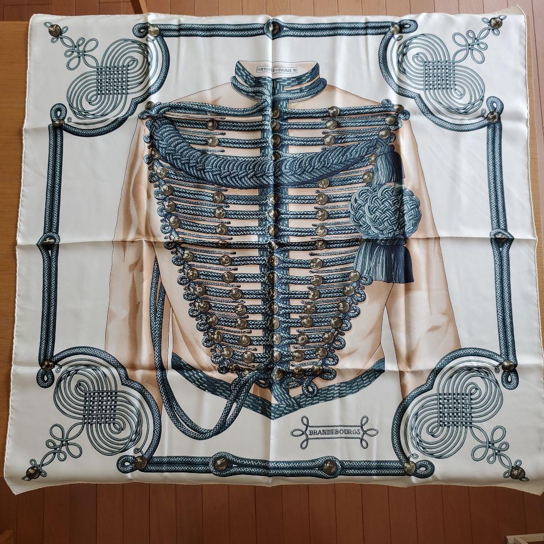 HERMES シルクスカーフ カレ90 BRANDENBURG ヴィンテージ
