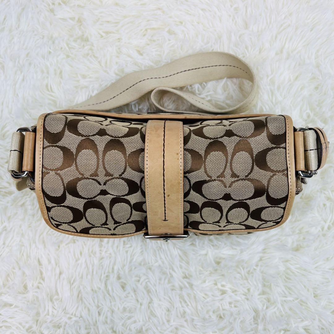 COACH ソーホー ショルダーバッグ 2way シグネチャー ベージュ