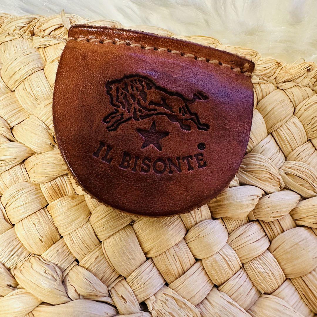 BISONTE かごバッグ＆赤レザー財布