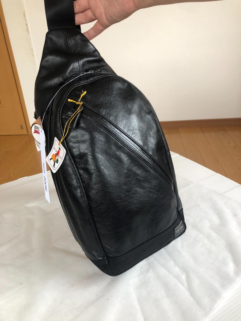 国内外の人気 ワンショルダー ズーム ポーター 美品 バッグ レザー ボディー バッグ