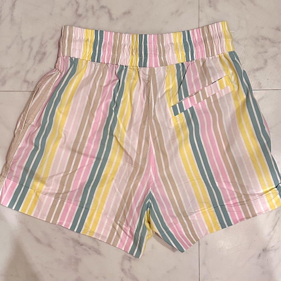 【ron】GANNI ショートパンツ　ストライプ