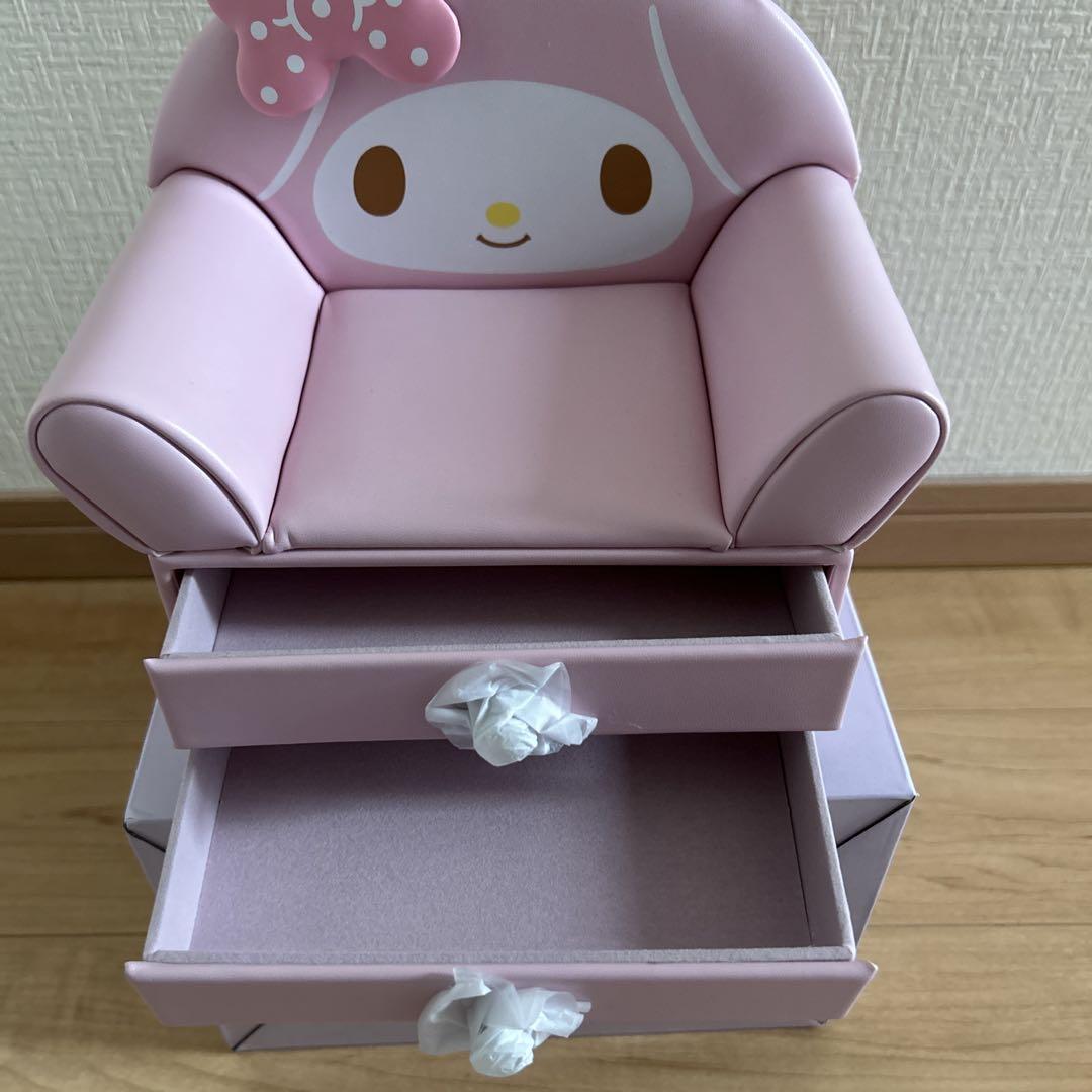 マイメロディソファ形小物入れ2段