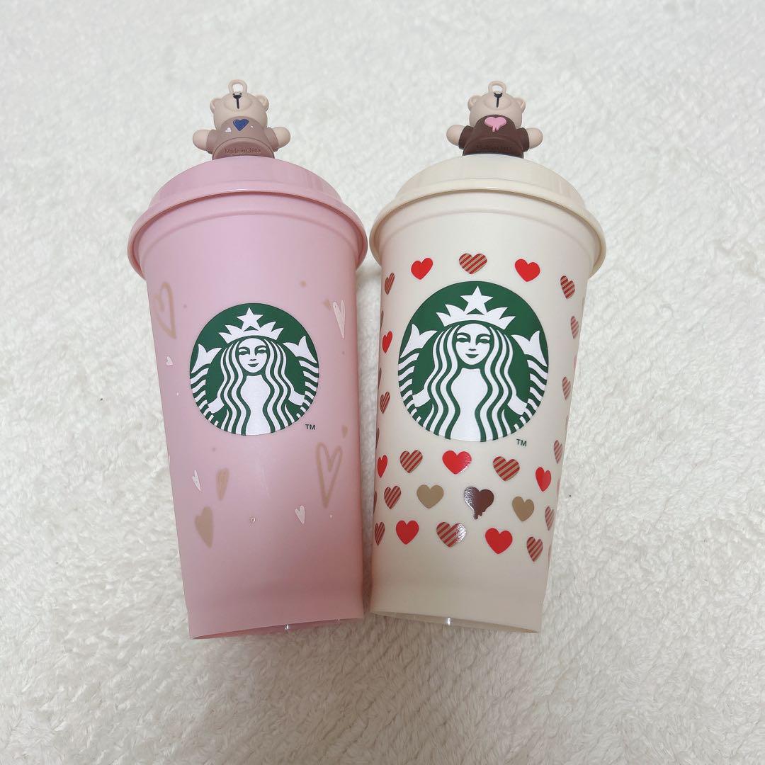 スターバックス リユーザブルカップ バレンタイン 2023 2024 ベアリスタ