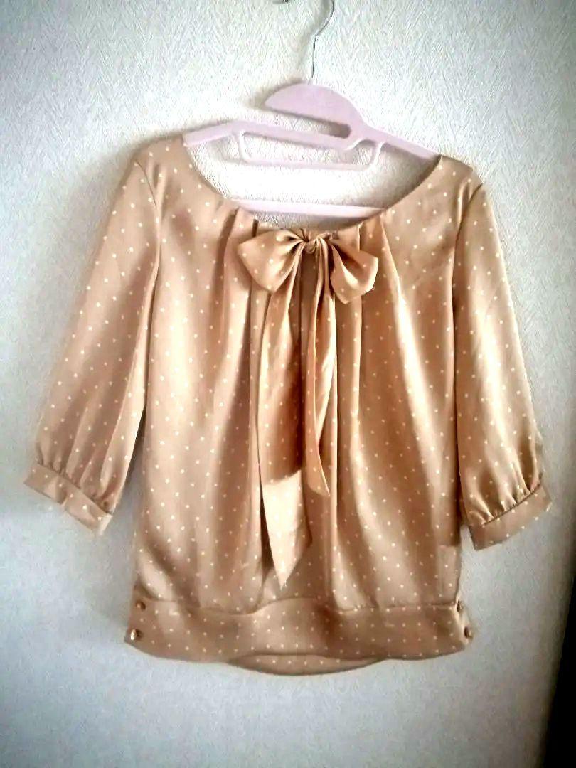 極美品◆NARACAMICIE♡ナラカミーチェ とろみ♡リボンブラウス　ボウタイ