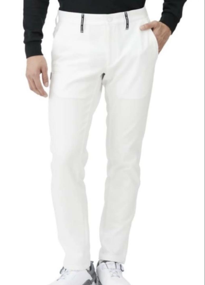 新品 パーリーゲイツ ジャックバニー 2WAYツイルストレッチパンツ(4)M/白
