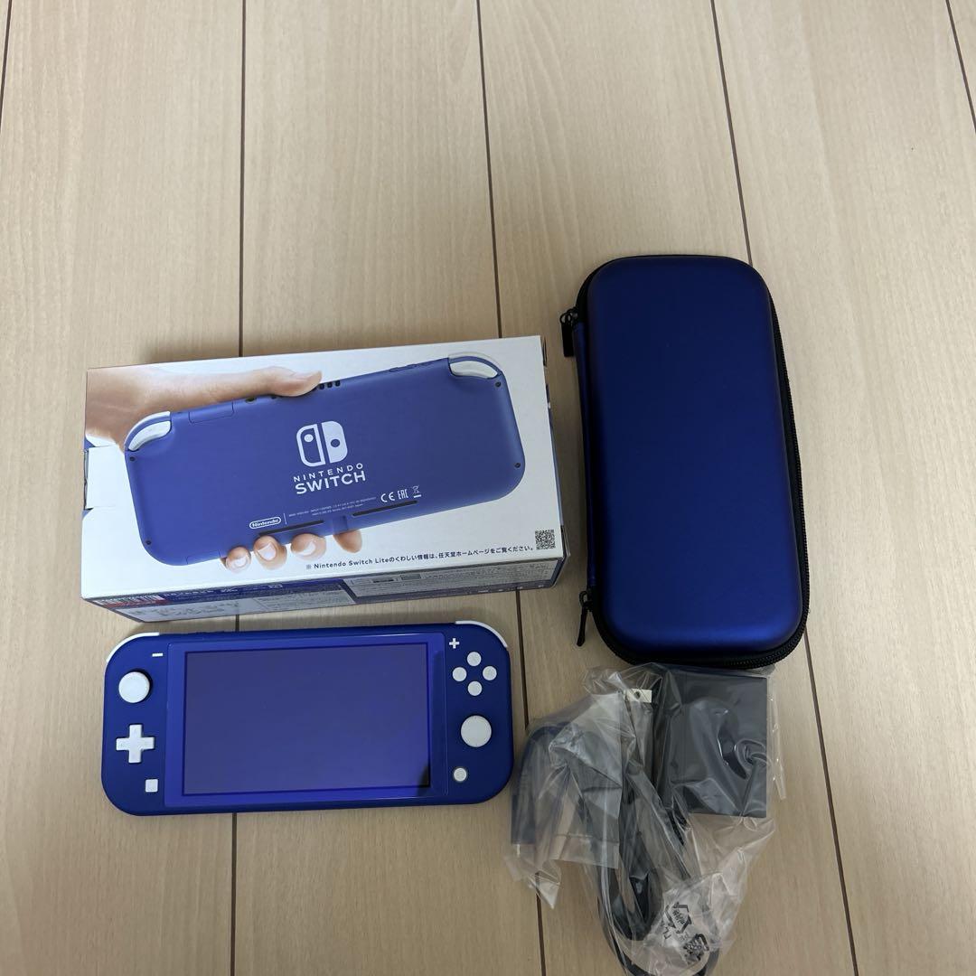 Nintendo Switch Lite ブルー 本体＆カバーセット 中古