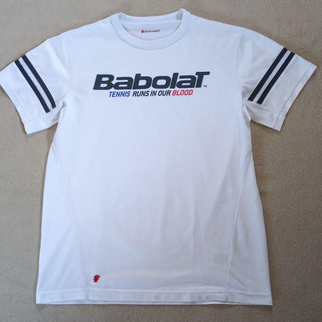 安価 Babolat メッシュTシャツ メルカリ - ホワイト ウェア