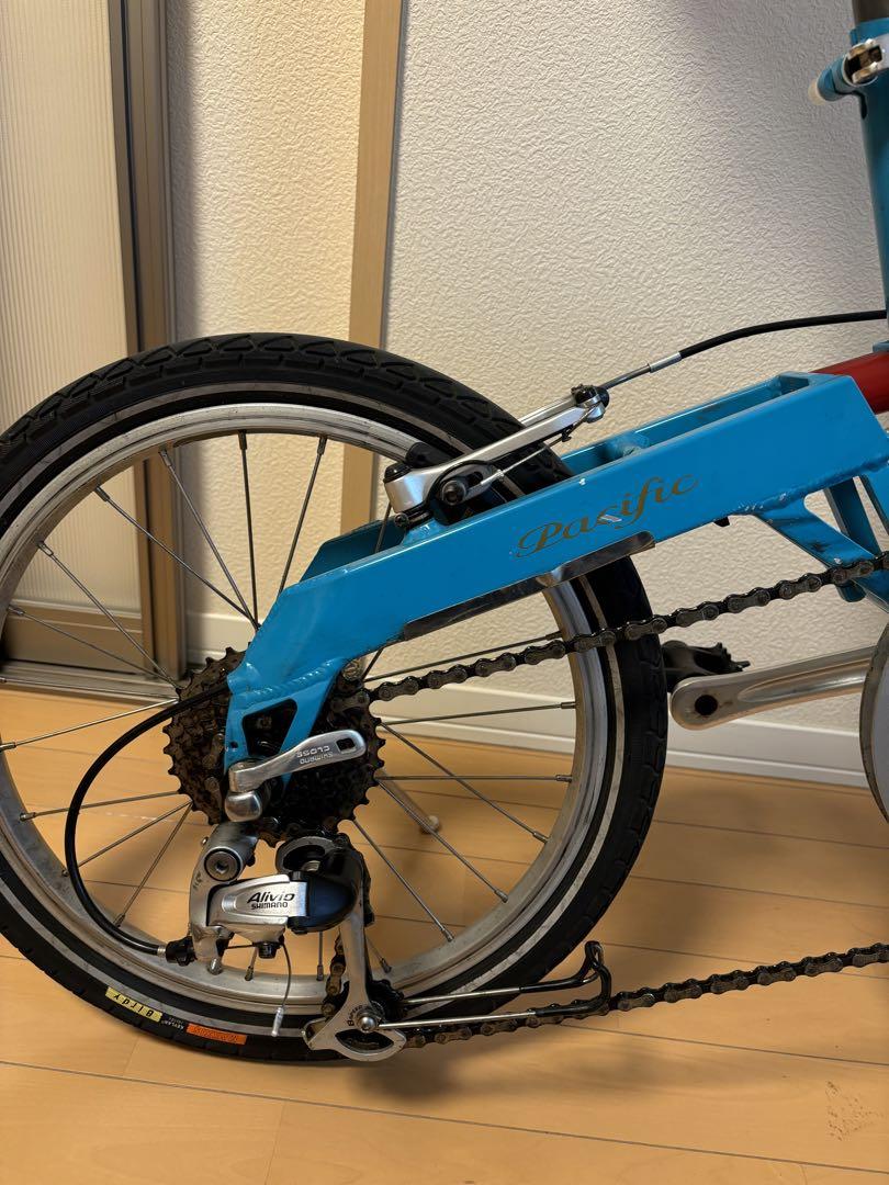 PEUGEOT 折りたたみ自転車 青