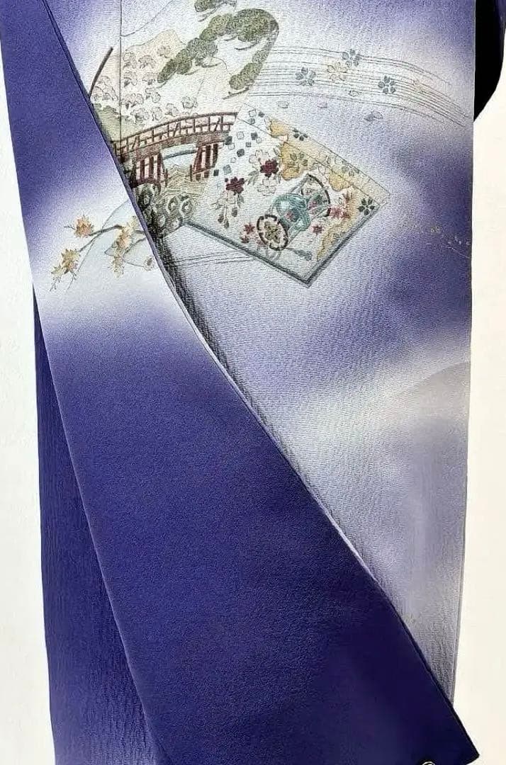 正絹✿訪問着 広衿 暈し染め 袷 正絹✿訪問着 広衿 暈し染め 袷