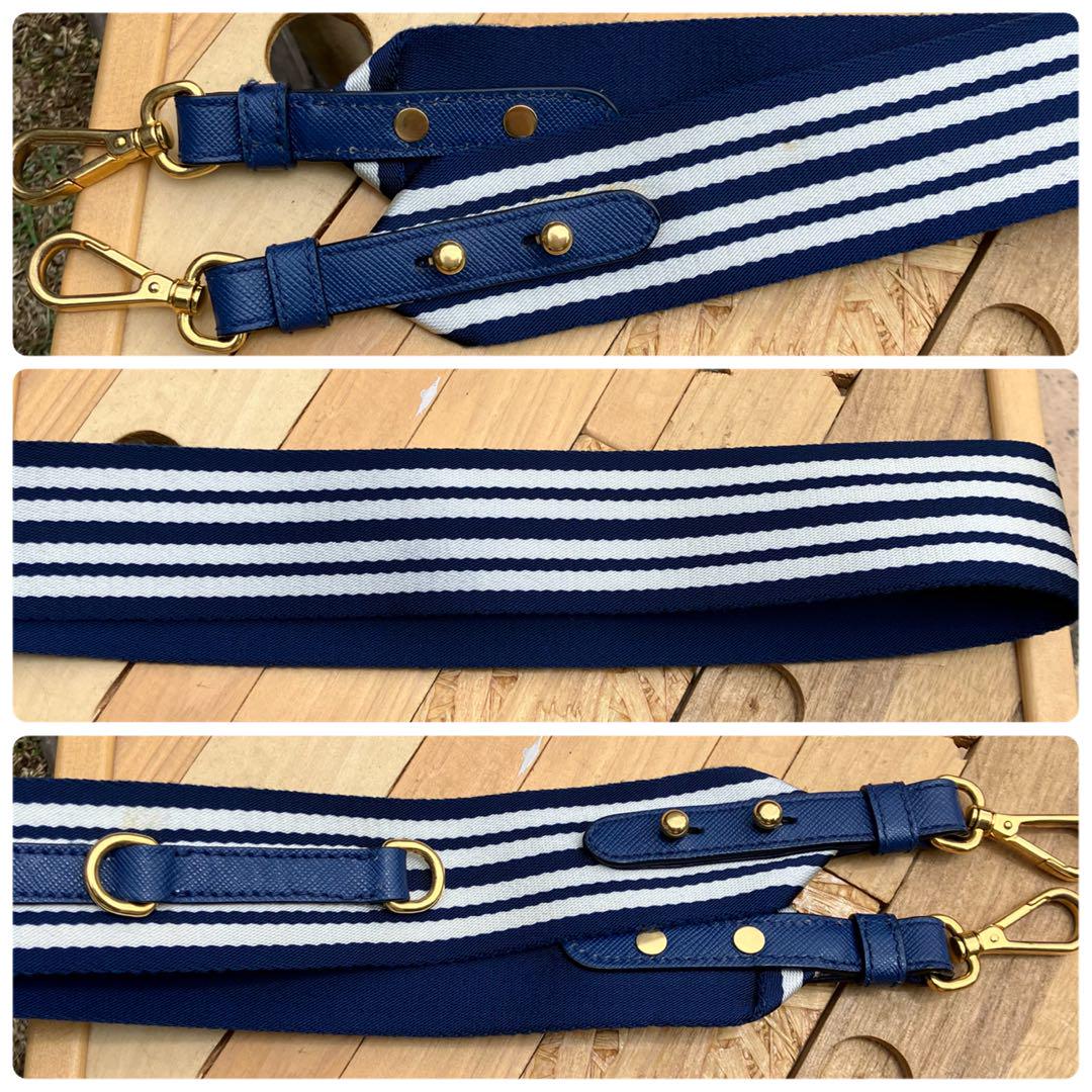 ✨極美品✨PRADA カナパ S ストライプ 2way ショルダーバッグ
