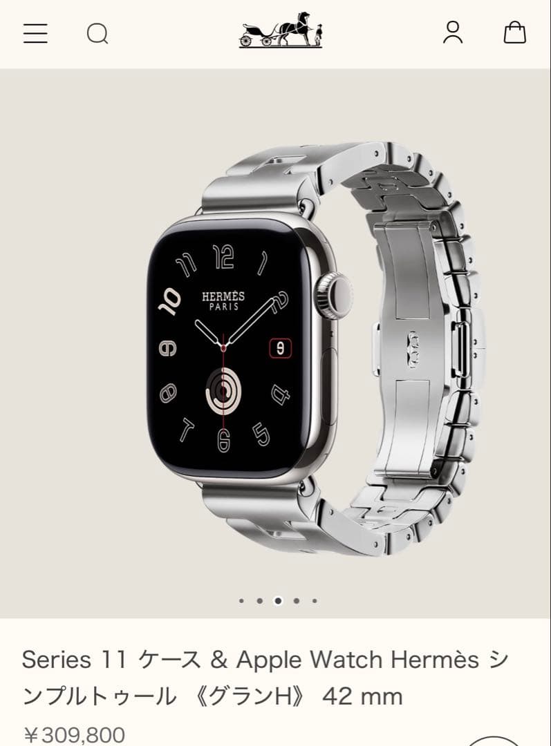 エルメス Apple Watch Series 11 グランH 42mm 新品