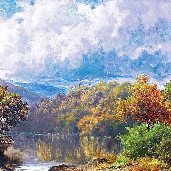 川の風景画 A4 イギリスのアート - メルカリ